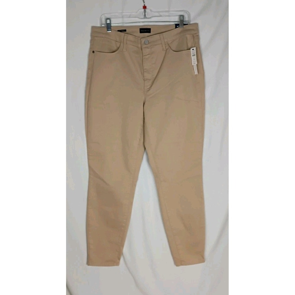 Talbots Jeggings Womens Khaki Skinny Leg Stretch Pants Sz 12 Ankle Length NWT